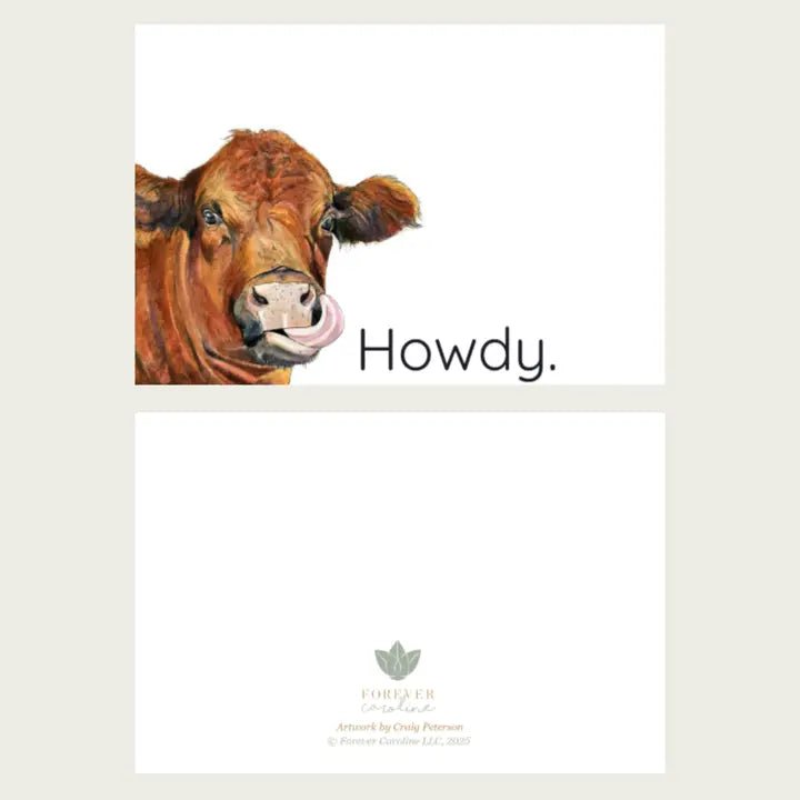 Highland Cow Flat Note Cards with Envelopes - Potpourri Gift Shop
