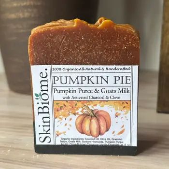 Organic Pumpkin Pie Goats' Milk Soap Bar