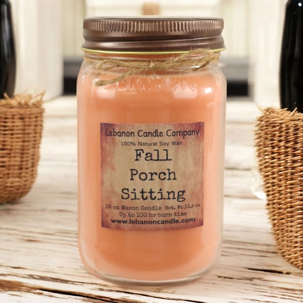 Fall Porch Sitting Candle 16oz.
