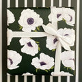 White Anemone Double - Sided Wrapping Paper Roll - Potpourri Gift Shop