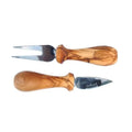 2 - piece Cheese Cutlery Set with Olive Wood Handle - Potpourri Gift Shop