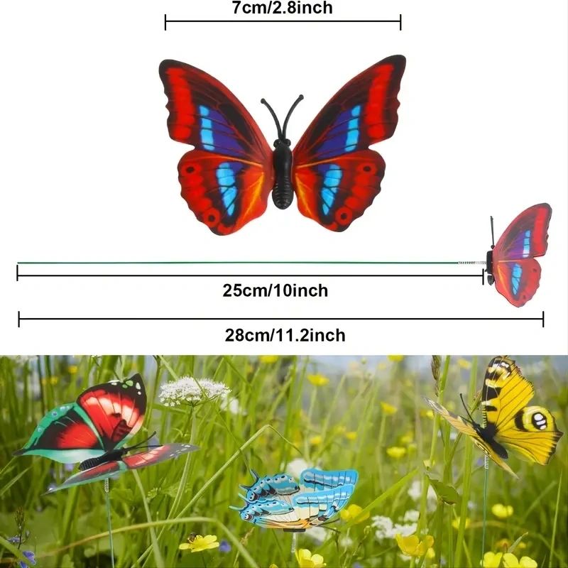 Butterfly Garden Stakes - Pack of 10 - Potpourri Gift Shop