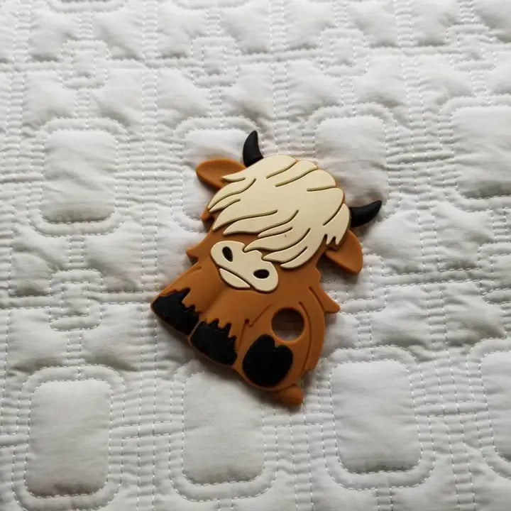 Highland Cow Teething Ring