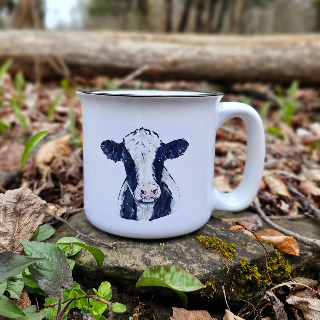 Holstein Cow Ceramic Mug