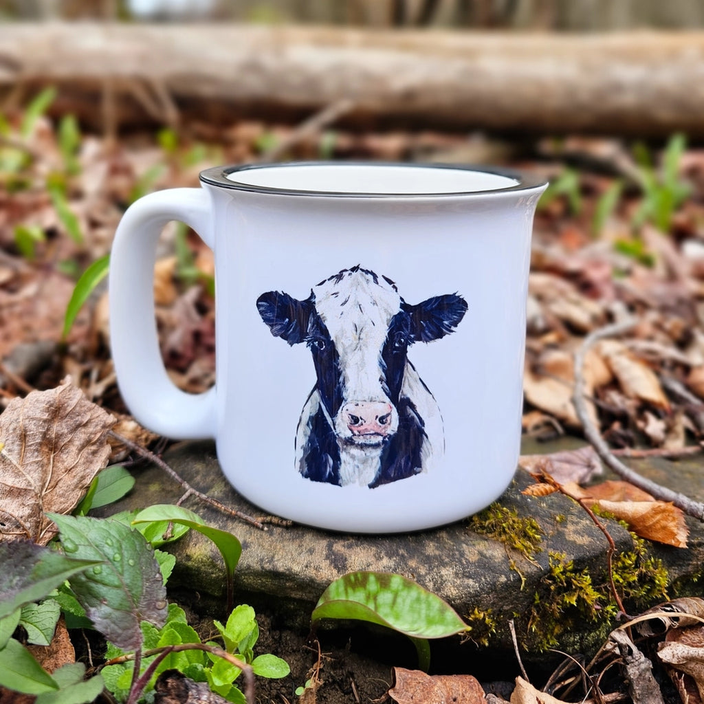 Holstein Cow Ceramic Mug