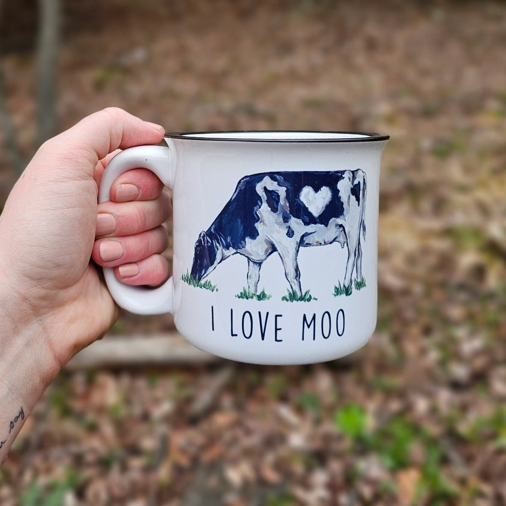 I Love Moo Cow Ceramic Mug