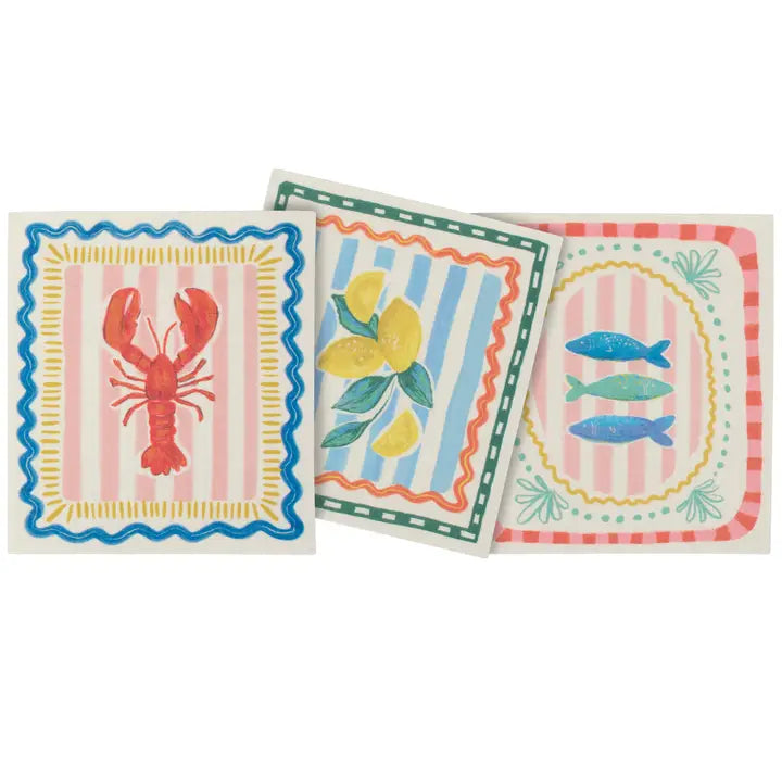 Italian Coastal Swedish Towel Set
