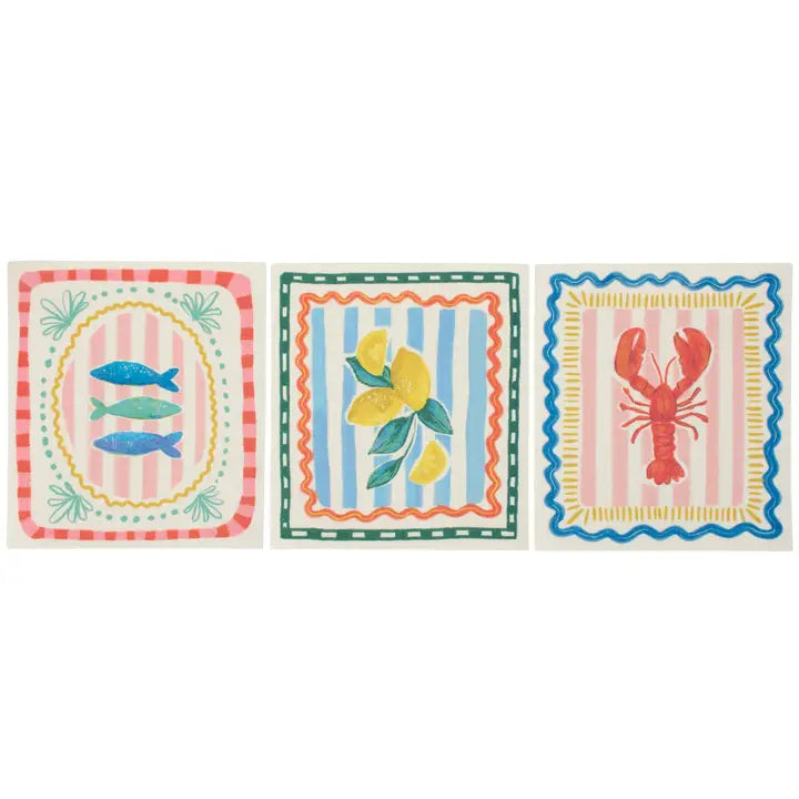 Italian Coastal Swedish Towel Set