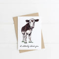 I Udderly Adore You Greeting Card