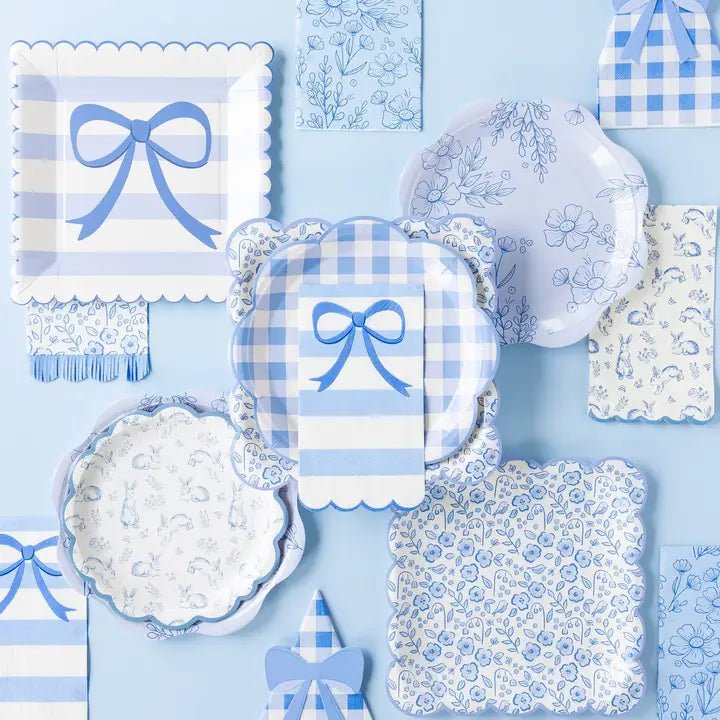 8" Bunny Toile Paper Plates - Potpourri Gift Shop