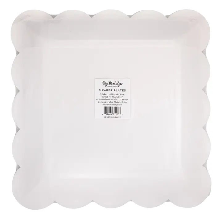 Floral Pattern Paper Plate 9" - Potpourri Gift Shop