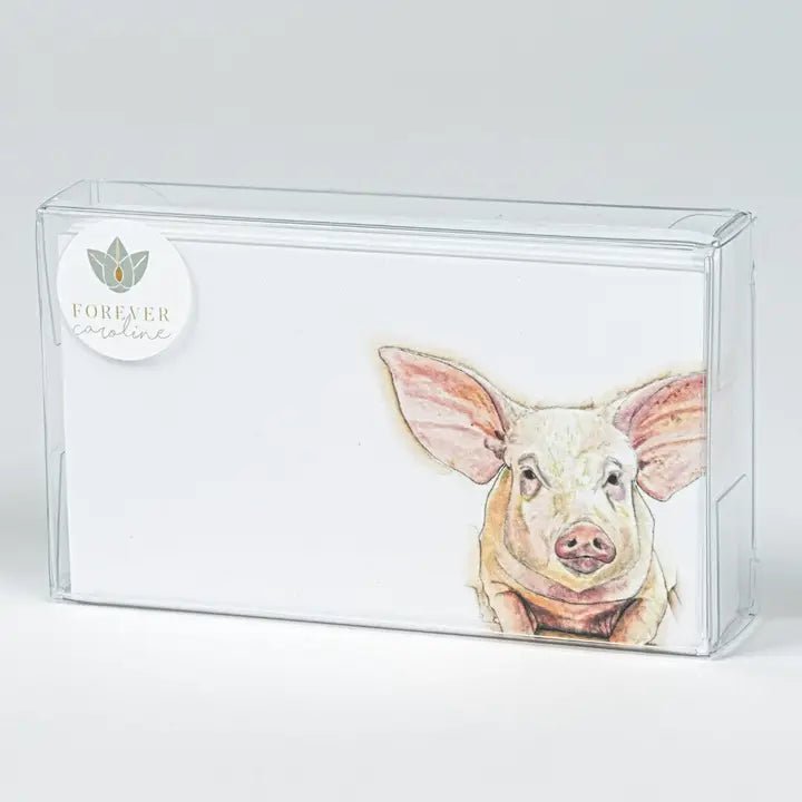 Cute Pig Tiny Cards, Qty. 60 - Potpourri Gift Shop