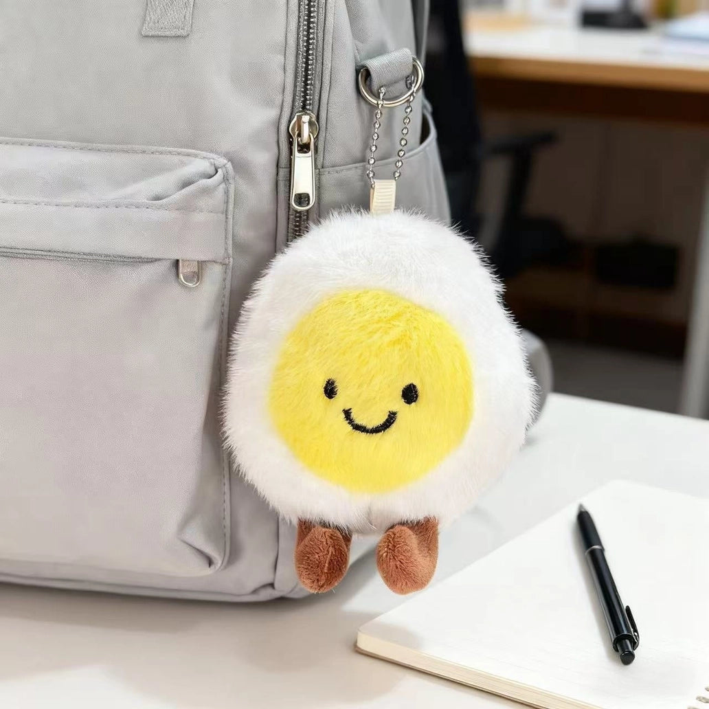 Plush Boiled Egg Accessory Toy