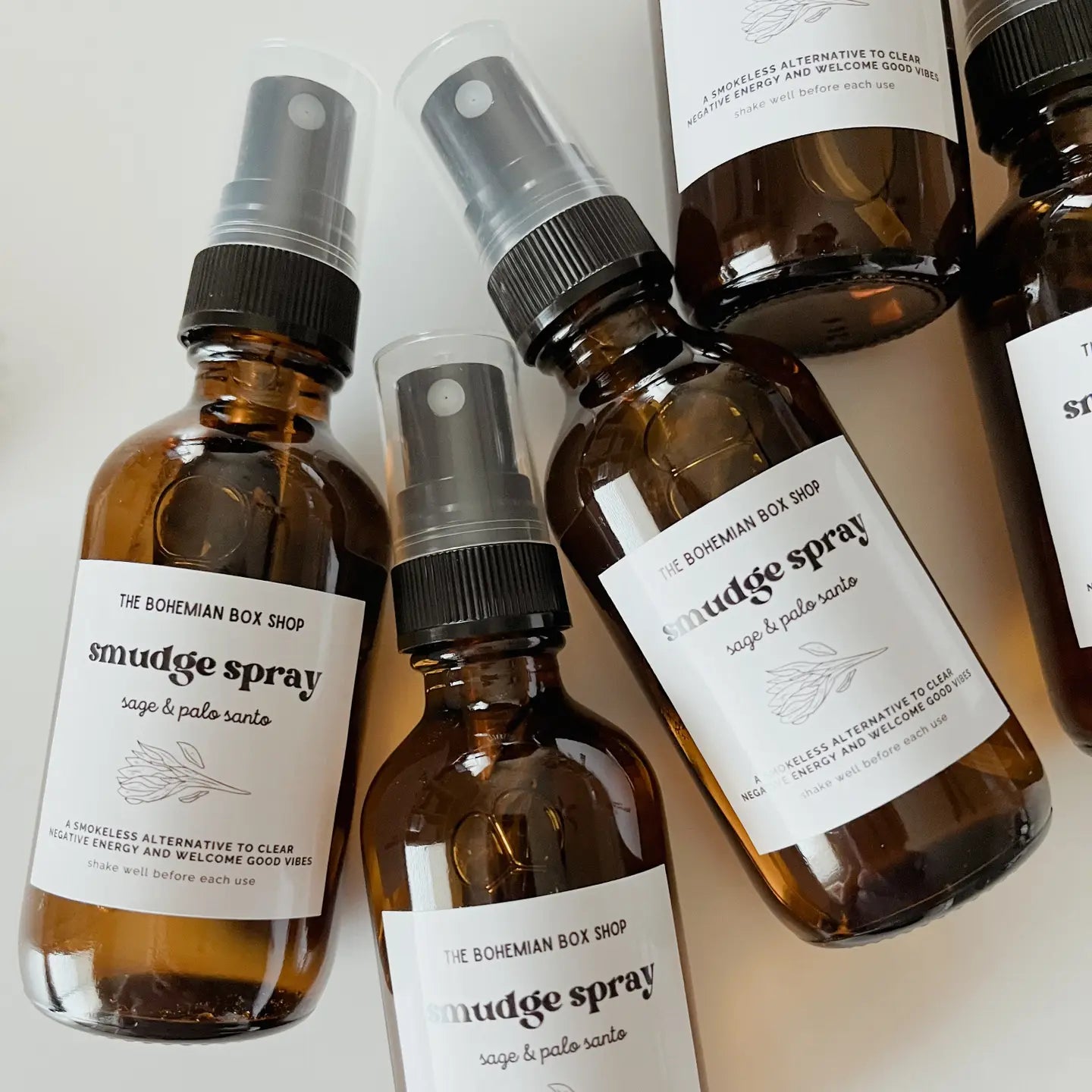 Smudge Spray - Palo Santo, White Sage, Dead Sea Salt - Potpourri Gift Shop
