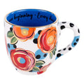 Whimsical Polka Dot Flower Mug - Potpourri Gift Shop